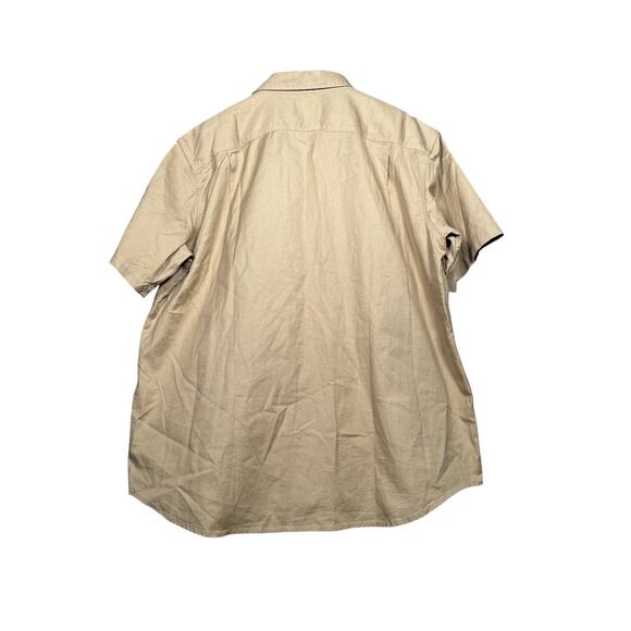 Carhartt Rugged Flex Work Shirt Mens Brown 2XL Relaxed Fit Midweight SS Canvas - Picture 6 of 6